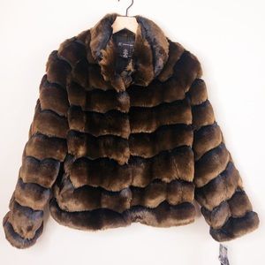 INC Faux Fur Coat
